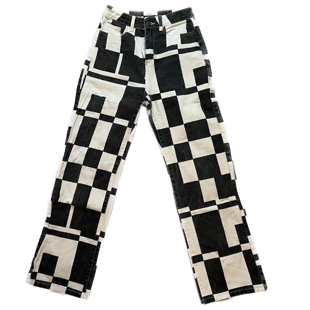 Zara “blocked out” jeans